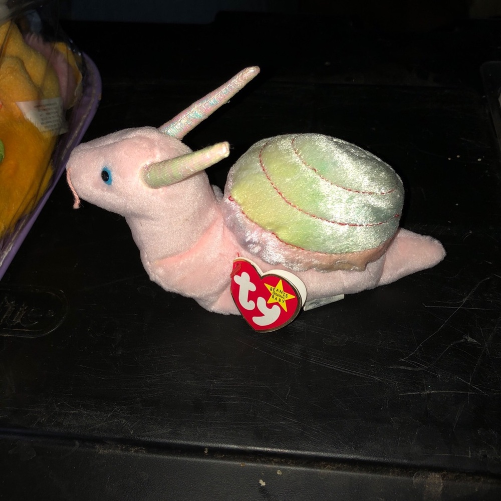 Swirly TY silky beanie baby 1999 snail